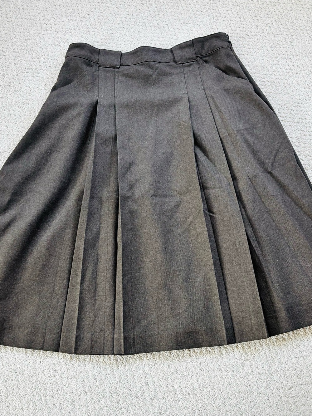 Madewell brown Pleated Midi Skirt - Picture 4 of 8